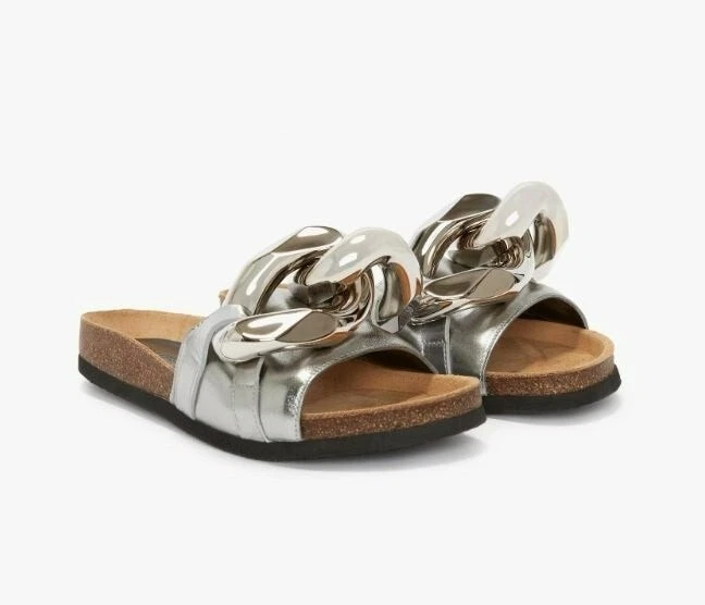 Chain slide store sandals