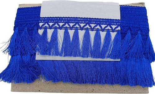 2" Jhalar Polyster Designer Lace for Dresses/Sarees/Lehengas/Decoration/Craft 9m - Picture 3 of 40