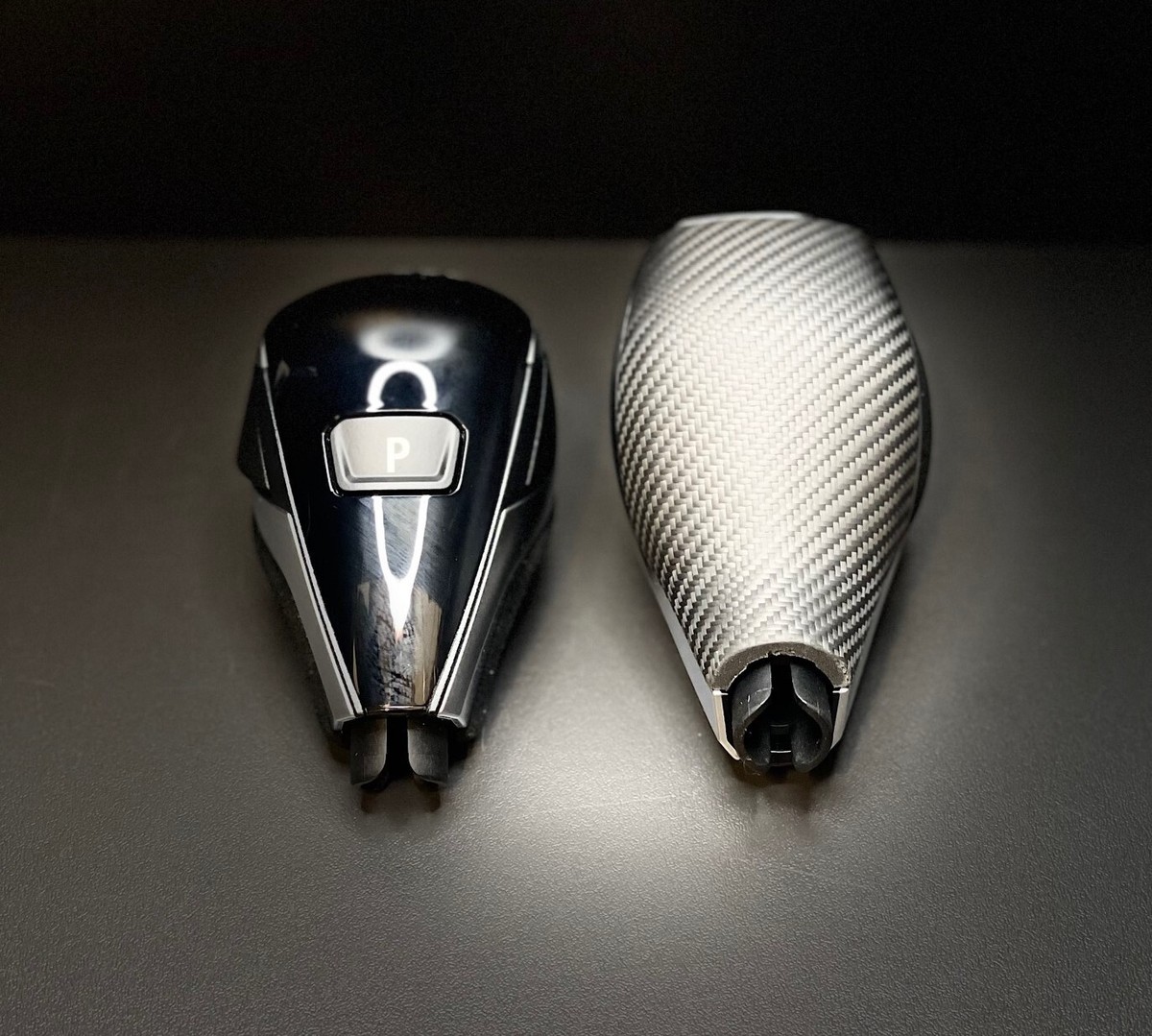 Genuine BMW carbon and Alcantara gear selector lever. 61315A40305  