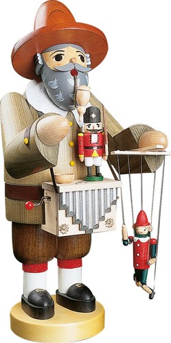 Räuchermännchen Puppenspieler mit Spielwerk 36cm #39011 - Bild 1 von 2