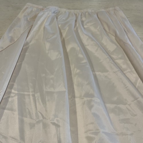 Vintage Van Raalte Ivory Half Skirt Slip Women’s L Large Nylon 1/2 Skirt Slip - 第 4/23 張圖片