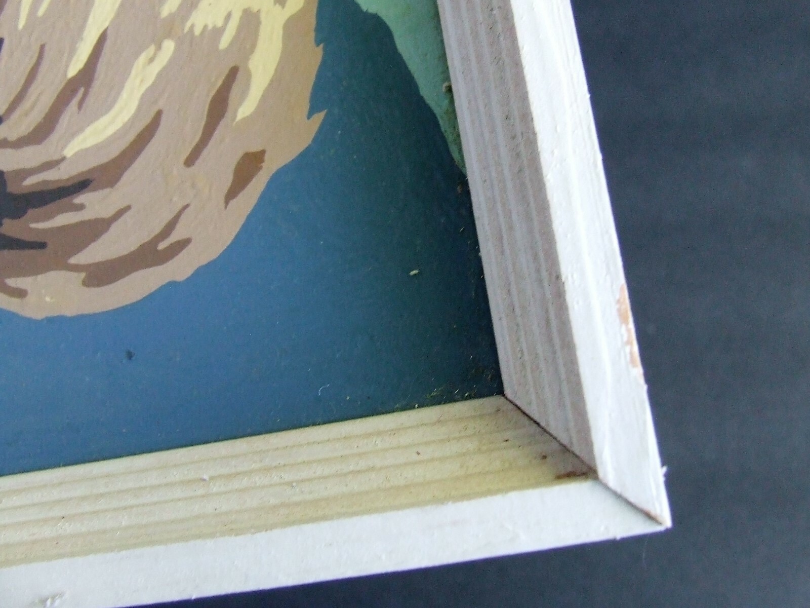 Vintage Craft Master Paint By Number Matching Praying Big Eye Children