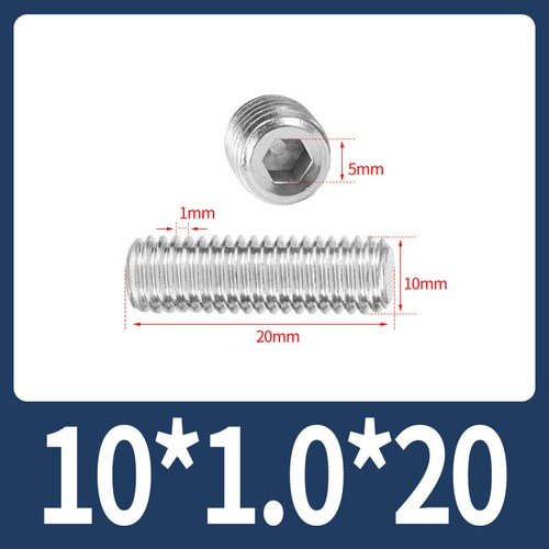 Flat Point Grub Screws Stainless Steel Fine Thread Pitch Allen Set Screw M6-M16 - Picture 28 of 85