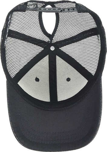 Ariat Womens Adjustable Snapback Cap Hat (Black Glitter) - Picture 3 of 3