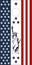 Stars and Stripes American Flag Cornhole Wrap Bags Skin Decal Sticker