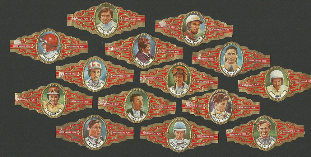Vintage Racecars & Drivers Race Cars Oddball Sports Cigar Band Collection B