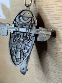 Star Wars Boba  Fett Mandalorian Slave 1 One Minifigure Metal Keychain