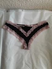 Seven Till Midnight Panties Large Black/pink Lace