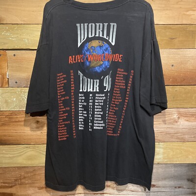 Authentic Vintage KISS Alive/Worldwide Tour 96 Shirt | eBay