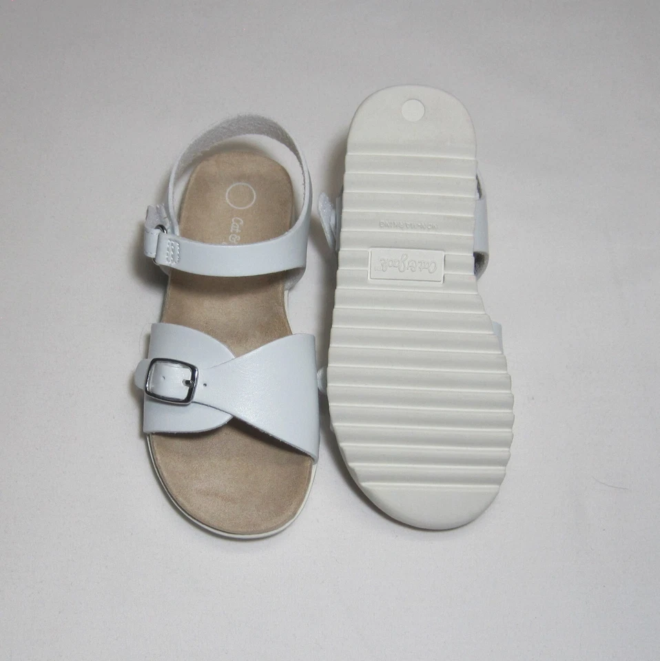 Sandalias con plantilla para niñas pequeñas blancas, nuevas con etiquetas, cat & Jack Foto 2 de 4