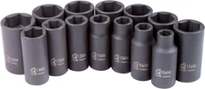 Sunex 3328 Sunex 3328 3/8-Inch Drive Metric Mid-Depth Impact Socket Set,
