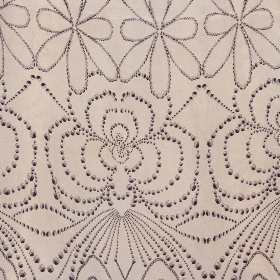 Blusa Philosophy Di Alberta Ferretti Mujer 8 Beige Gris Seda Sin Mangas Floral Foto 2 de 4