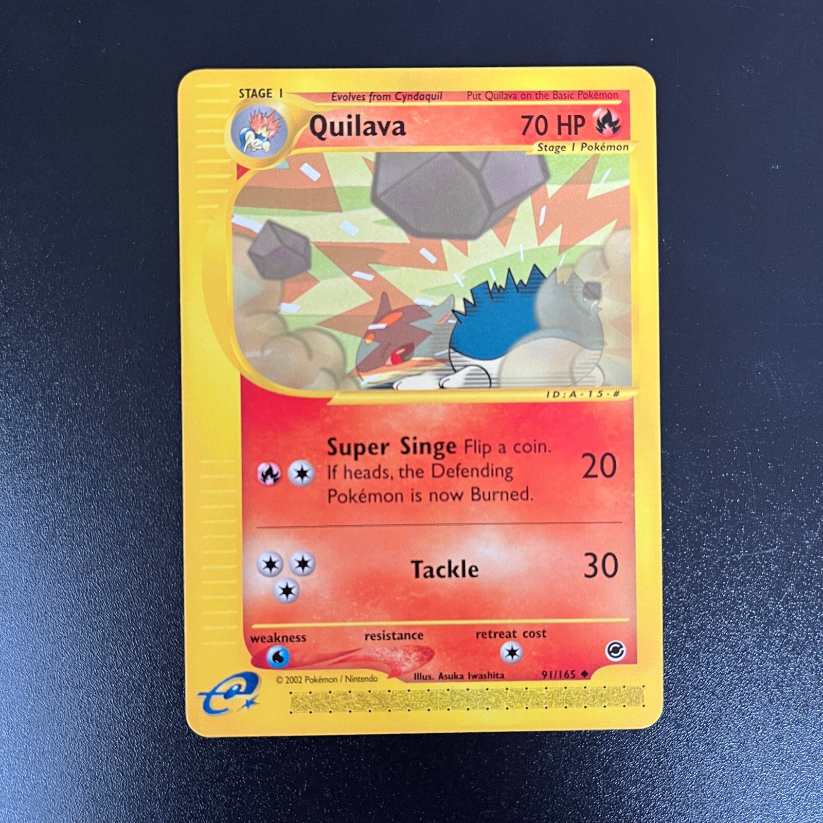 QUILAVA 91/165 non-holo MINT Expedition Set 2002 - WOTC Pokemon Card!
