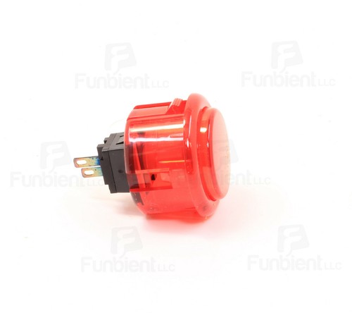 SEIMITSU Original PS-14-K Red Translucent Push Button JAMMA guitar killswitch - Picture 2 of 10