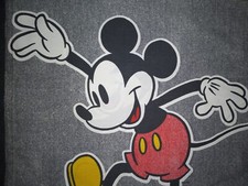 Vintage 90s MICKEY MOUSE Disney Pillowcase Cover Double Sided Graphics