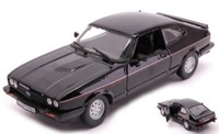 Burago 1/24 Ford Capri 1973 Schwarz Modellbau Statisches Modell Diecast
