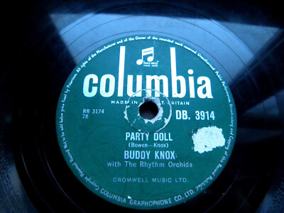 0532/ BUDDY KNOX-Party doll - My baby´s gone ''JUKEBOX-HITS''- 78rpm Schellack