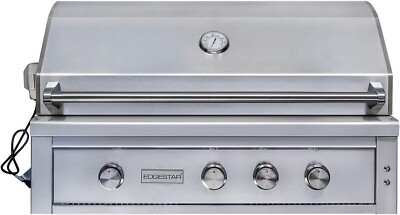 Edgestar GRL420IBBNG 42 Inch Wide Natural Gas Built-In Grill with Rotisserie