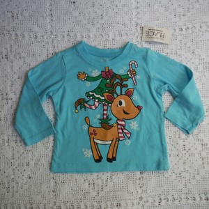 Girls-sky-blue-Tee-Shirt-size-6-9-months-The-Children-039-s-Place-Christmas-Elf-new