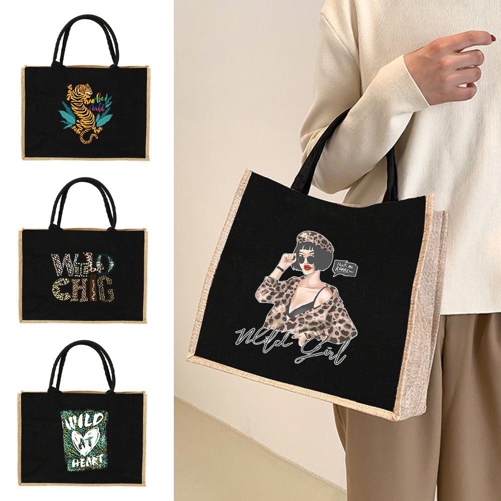 Sacos de yute reutilizables bolsas de yute de arpillera bolsa de arpillera bolsa de compras Reino Unido