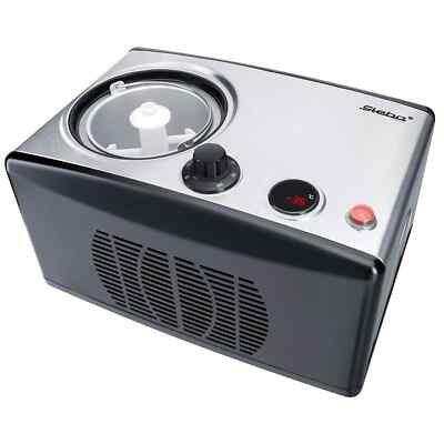 Steba Eismaschine IC150 1,5 l 150 W Schwarz Edelstahl Kugeln Eiskugel Eiscreme