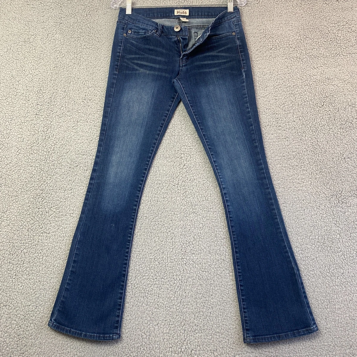 Mudd Jeans Women's (30x30) Blue Slim Flare Rinse Low Rise Stretch Pants Sz  7 | eBay