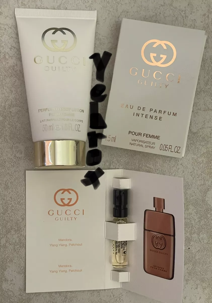 Gucci Guilty Pour Femme Eau De Parfum Intense 2 Samples & 1