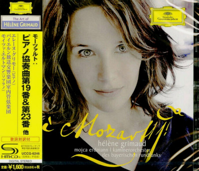 CD Helene Grimaud Piano  Mozart Concerto No.19，23/K.  from Japan