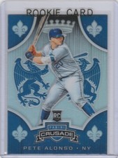 PETE ALONSO ROOKIE CARD Panini Crusade PRIZMS $$ RC Baseball 2019 NEW YORK METS!