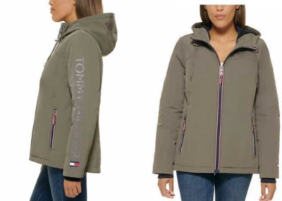 Tommy Hilfiger Ladies' Lined Jacket Grey Size XXL Logo
