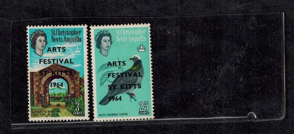 St. Kitts &Nevis 3c Arts Festival Double OVPT SG 145a MNH CV L400 - Image 2 of 4