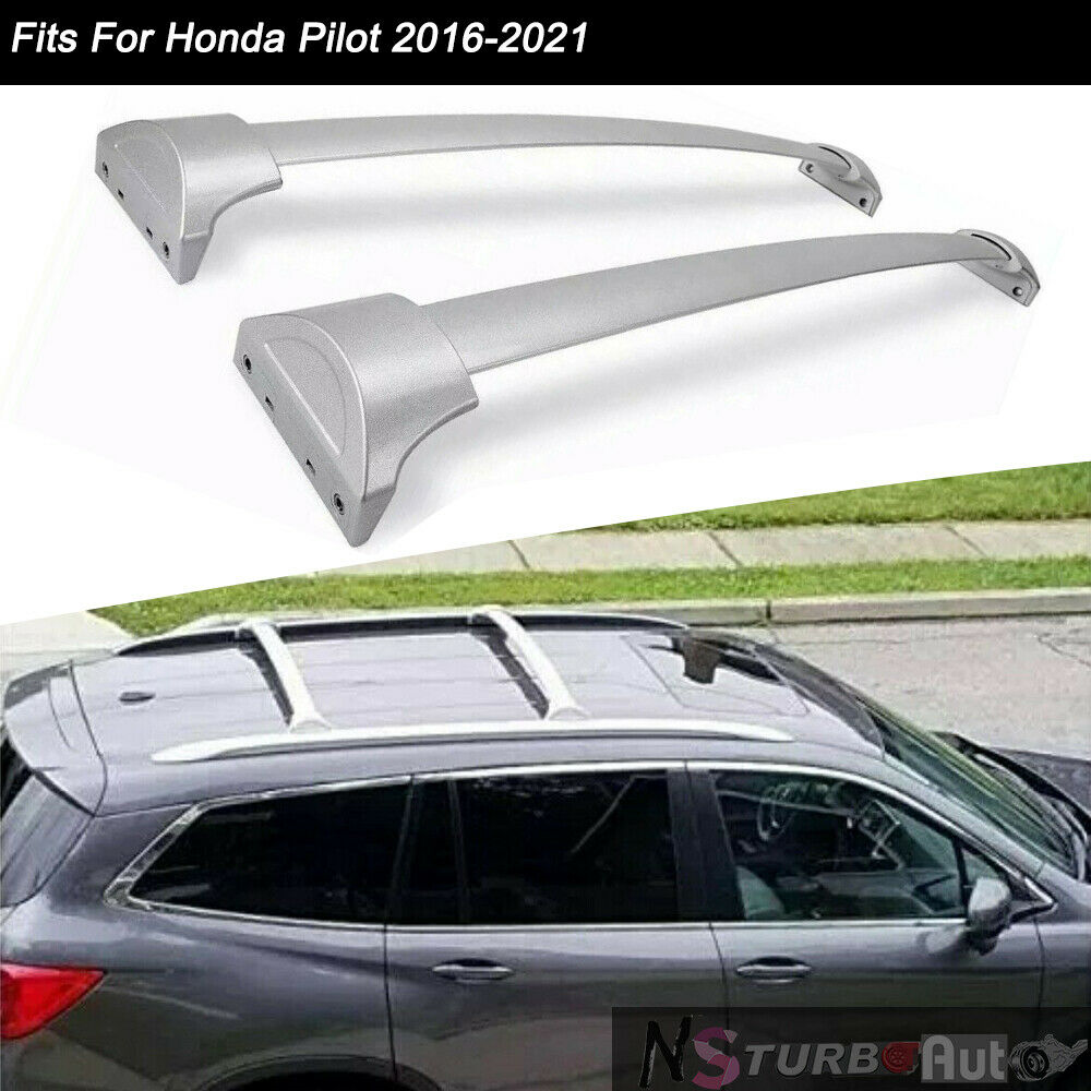 2Pcs Aluminum Roof Rail Racks Cross Bars Crossbar Fits for Honda Pilot 2016-2021