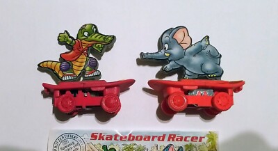KINDER SURPRISE SET - SKATEBOARDS RACERS - TOYS FIGURINES COLLECTIBLES