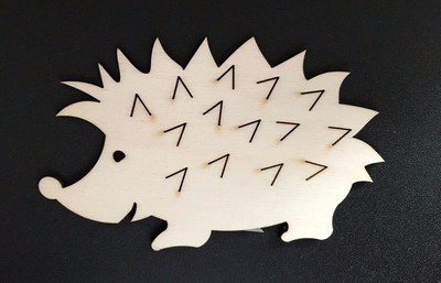 Igel aus Holz 11 x 7 Deko Bastel Zubehör Herbst Deko Bastelmaterial Bastelholz