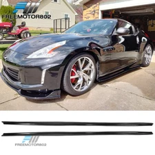 Fits 09-20 Nissan 370Z Aero Jacket Style PU Side Skirt Rocker Panel Bottom Line