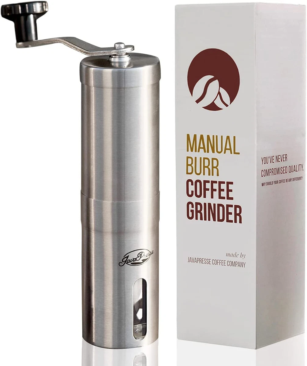 Javapresse Manual Coffee Bean Grinder with Adjustable Settings