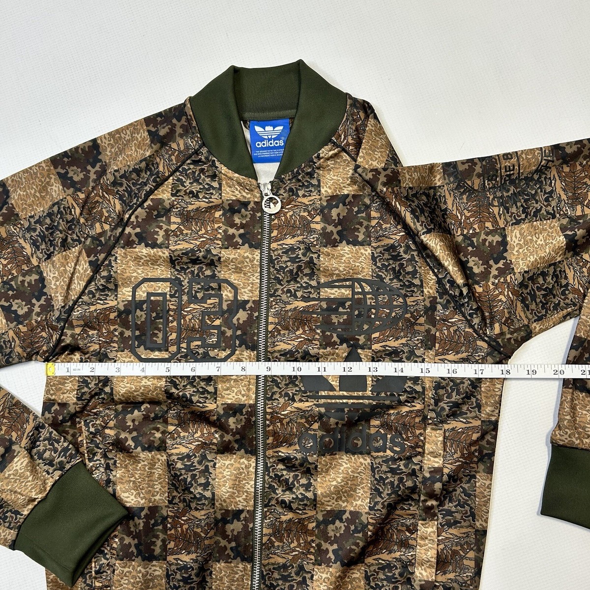 トップス 00s adidas track jersey camo jacket y2k Adidas SUPERSTAR CHECK Track sweat shirt Jacket CAMO Checker