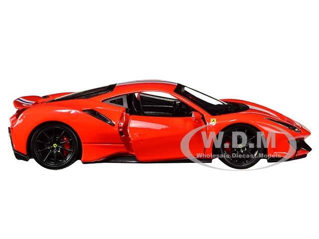 FERRARI 488 PISTA RED 1/24 DIECAST MODEL CAR BY BBURAGO 26026 | eBay