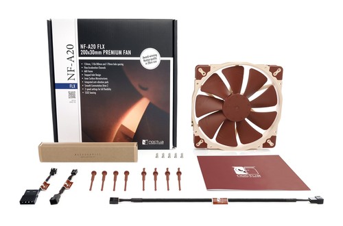 NF-A20 FLX Ventilateur Silencieux Haut de Gamme 3 Broches 200x30 mm Marron - Photo 5/7