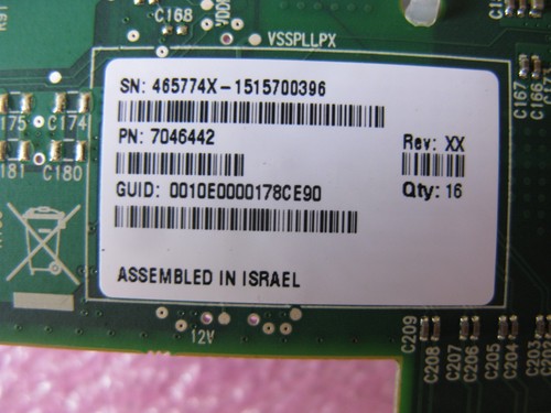 Oracle 7046442 Dual 40Gb/Sec 4x QDR InfiniBand Host Adapter, Module M3 - L2901 - Picture 3 of 3