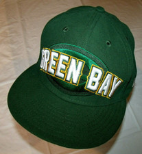 Green Bay Packers New Era 59Fifty Spelled Out All Green Hat Fitted 7 3/8
