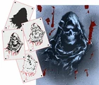 TS-009 Reaper stencil tattoo airbrush walltattoo vintage multilayer template