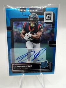 2022 Optic Dameon Pierce Holo Blue Prizm Rated Rookie Auto RC /99  #240 Texans