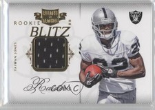2011 Panini Plates & Patches Rookie Blitz Materials 132/299 Taiwan Jones #17 0f3