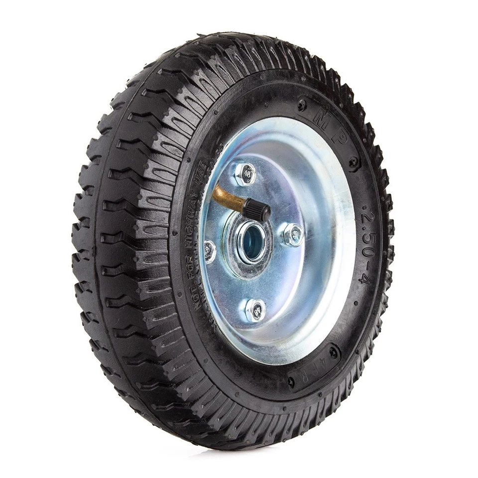 MAR-POL Rad 250-4 Schubkarre Sackkarre Vollgummi Ersatzrad 10" stabil