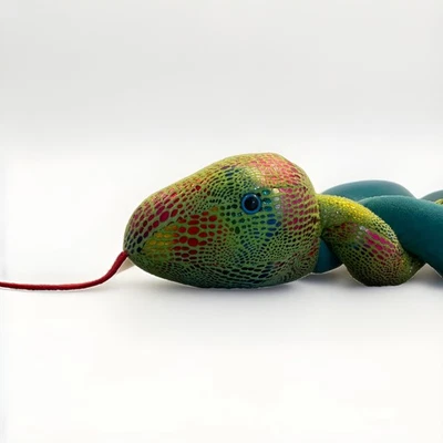 Adventure Planet - Sparkle Snake - Green & Turquoise - 48” - Image 1 of 3