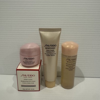 Shiseido Benefiance Travel Set Cleansing Foam + Softener + White Lucent Gel