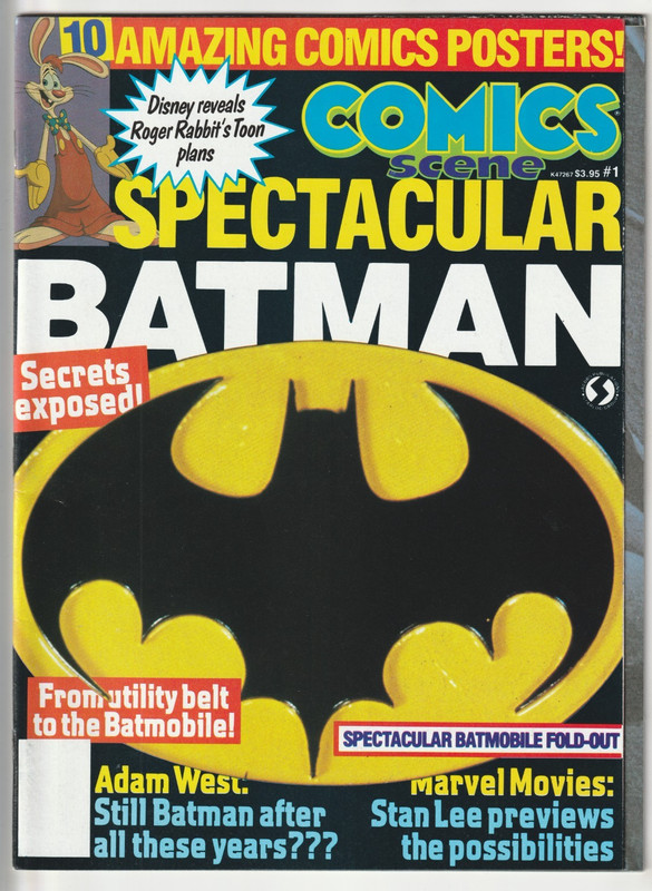 COMICS SCENE SPECTACULAR # 1 1989 MAGAZINE BATMAN TALES FROM THE CRYPT STAN LEE
