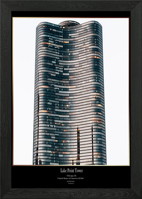 Lake Point Tower gerahmtes Wandbild Poster Leinwanddruck Bild