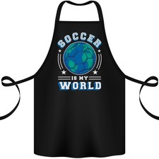 Le Football Est Mon Monde Tablier En Coton 100% Bio